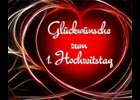 Glückwünsche zum ersten Hochzeitstag