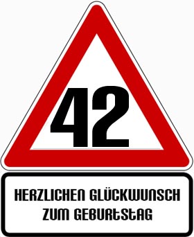 42. Geburtstag Glückwünsche