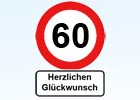 Glückwünsche zum 60. Geburtstag