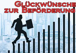 Beförderung Glückwünsche