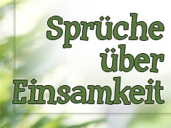 Einsam sprüche