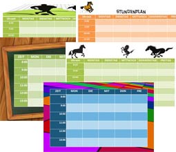 Stundenplan zum Ausdrucken