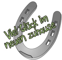 Viel Glück im neuen zuhause