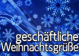 Geschäftliche Grüße zu Weihnachten