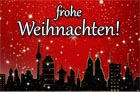 Modern frohe Weihnachten wünschen