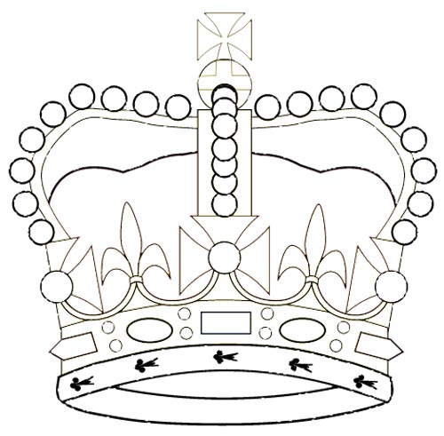 krone eines königs malvorlage