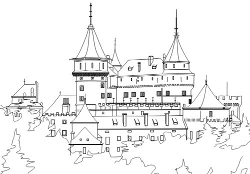 Schloss Malvorlage