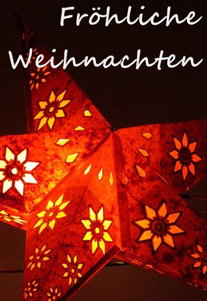 Weihnachtskarte Fröhliche Weihnachten