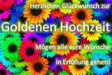 Bunte moderne Karte zur Goldenen Hochzeit