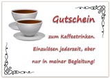 Gutschein zum Kaffeetrinken zum Ausdrucken