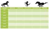 Pferde Stundenplan zum Ausdrucken