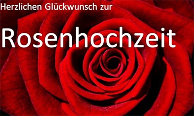 Rosenhochzeit Vorlage für eine Karte