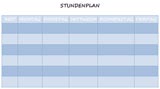 Blanko Stundenplan zmu Ausdrucken